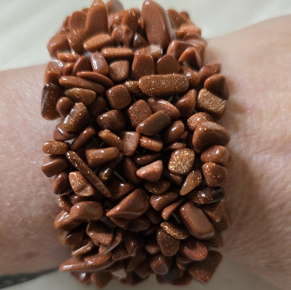 Chunky Brown Stone Bracelet